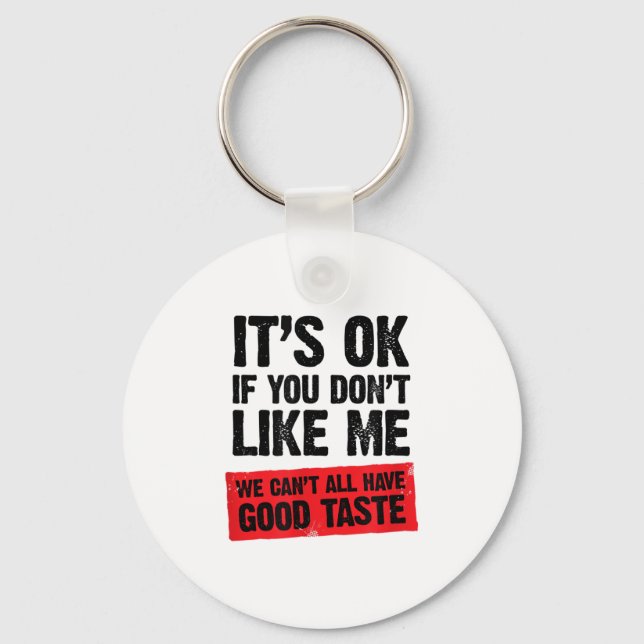 Stark, smart, säker &stämpel; Funny Attitudkvot Nyckelring (Framsida)