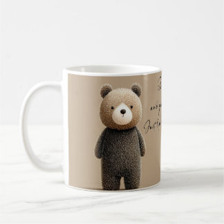 "Stark, snäll och växer varje dag." Kaffemugg