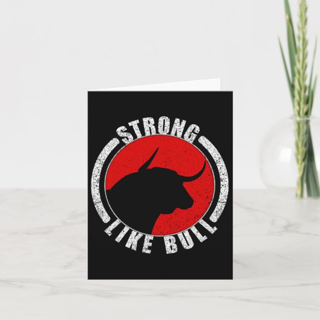 Stark som Bull Bodybuilding and Power Lyft 1 Kort (Framsida)