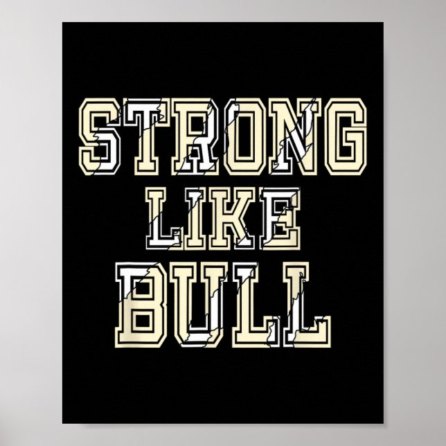 Stark som Bull Bodybuilding and Power Lyft 1 Poster (Framsidan)
