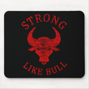 Stark som Bull Bodybuilding och kraftuttag Musmatta