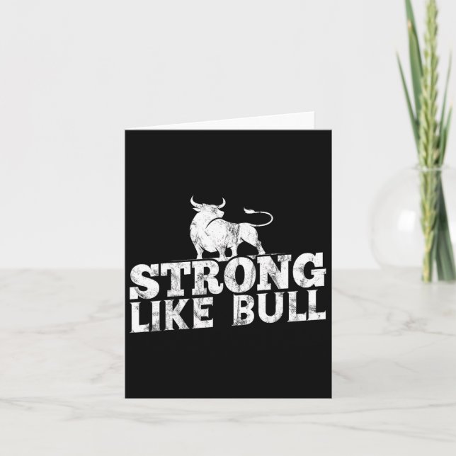 Stark som Bull Powerlift Bodybuilding 10 Kort (Framsida)