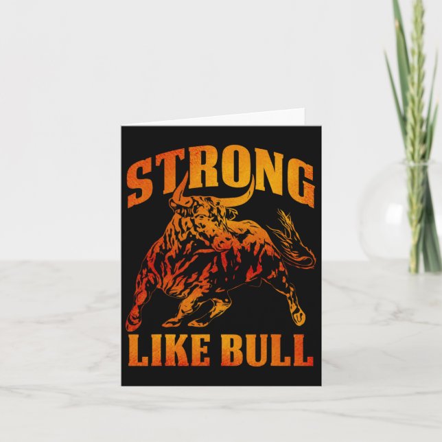 Stark som Bull Powerlift Bodybuilding 11 Kort (Framsida)