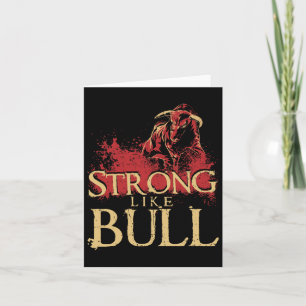 Stark som Bull Powerlift Bodybuilding 1 Kort