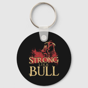 Stark som Bull Powerlift Bodybuilding 1 Nyckelring