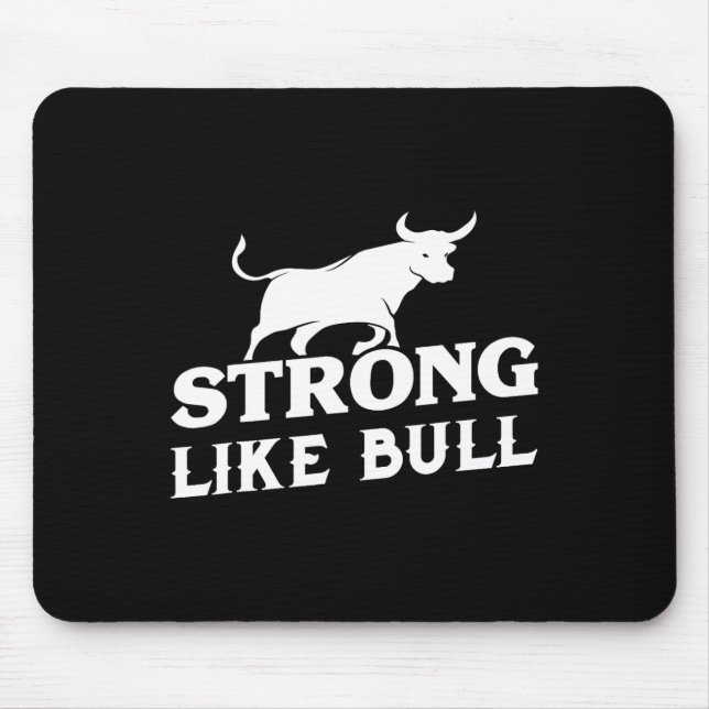 Stark som Bull Powerlift Bodybuilding 3 Musmatta (Framsidan)
