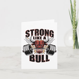 Stark som Bull Powerlift Bodybuilding 5 Kort