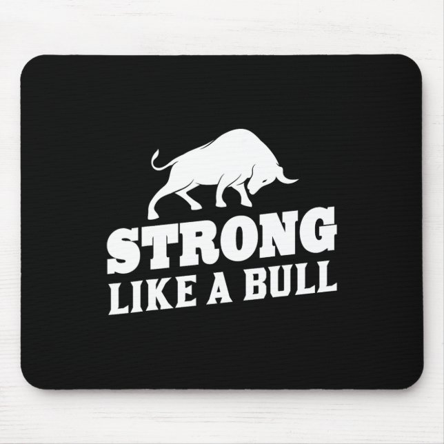 Stark som Bull Powerlift Bodybuilding 9 Musmatta (Framsidan)