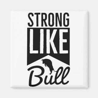 Stark som Bull - Workout Routine Magnet
