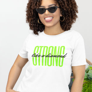 Stark som en Diamond Motivational Quote T Shirt
