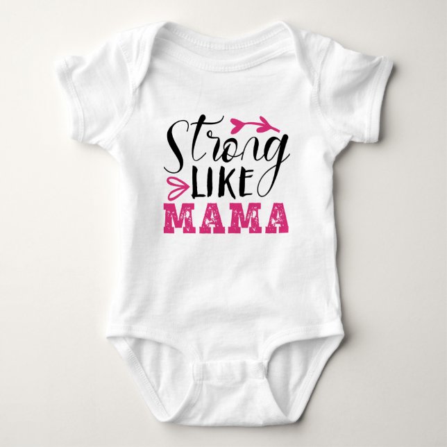 STARK SOM MAMA, BABY T-SHIRT DESIGN (Framsida)