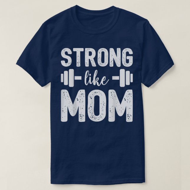 Stark som Mamma För barn Mors dag  T Shirt (Design framsida)