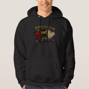 Stark som Mamma Messy Bun Leopard Solros Mamma S Hoodie