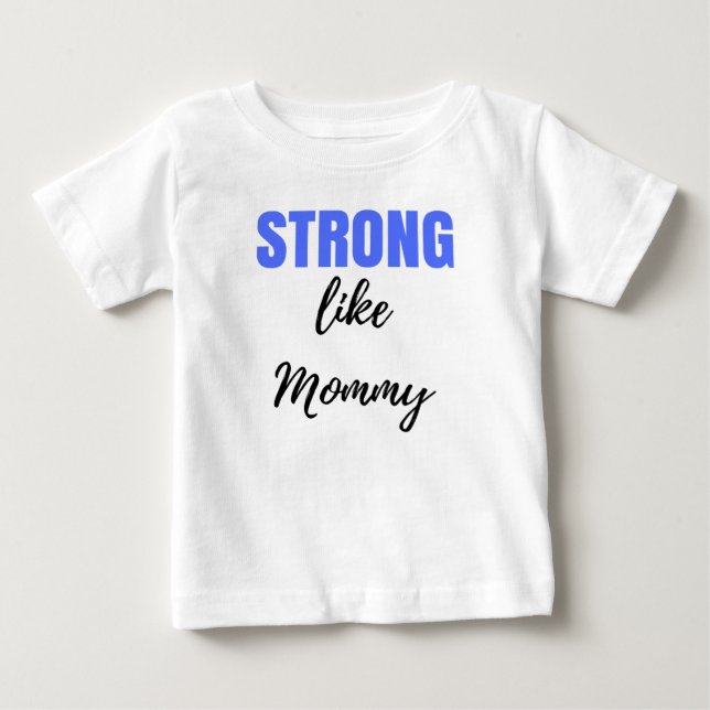 Stark som mamma t-shirt (Framsida)