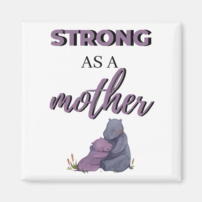Stark som Mor svart Magnet (Framsidan)