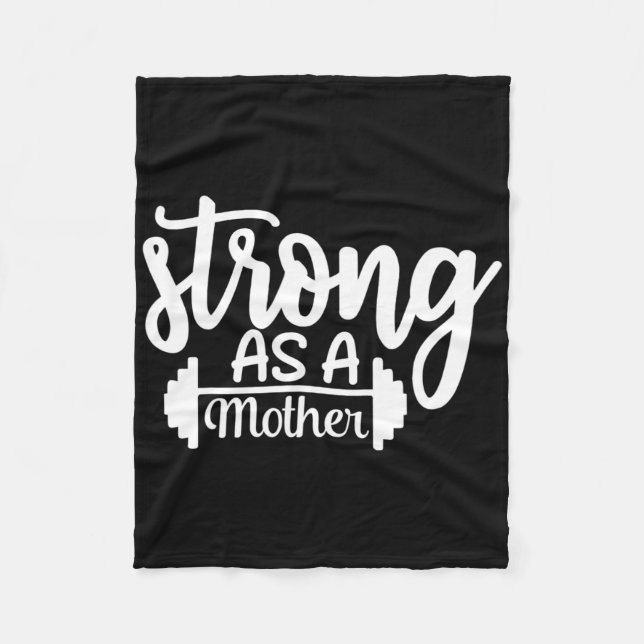 Stark som Mor träningsverkets träningsgymma Gi Fleecefilt (Framsidan)