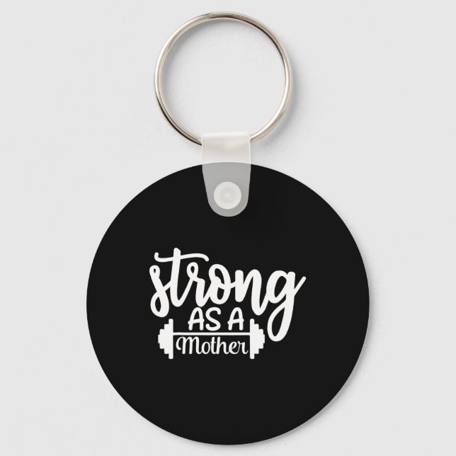 Stark som Mor träningsverkets träningsgymma Gi Nyckelring (Framsida)