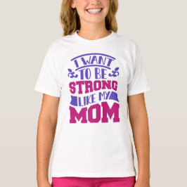 Stark som My Mamma Girls' T-Shirt - Starkare Kid