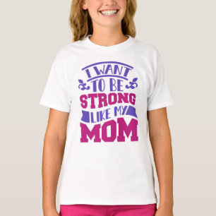 Stark som My Mamma Girls' T-Shirt - Starkare Kid