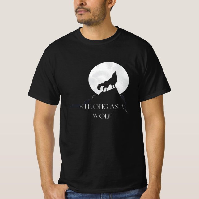 Stark som Varg Animal T Shirt (Framsida)