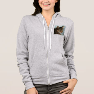 Stark Tabby katt CloseUp Artistic Porträtt T Shirt
