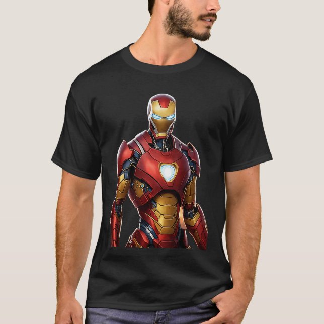 Stark Tech Rustning T Shirt (Framsida)