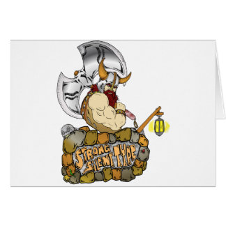 Stark tyst typ hälsningskort