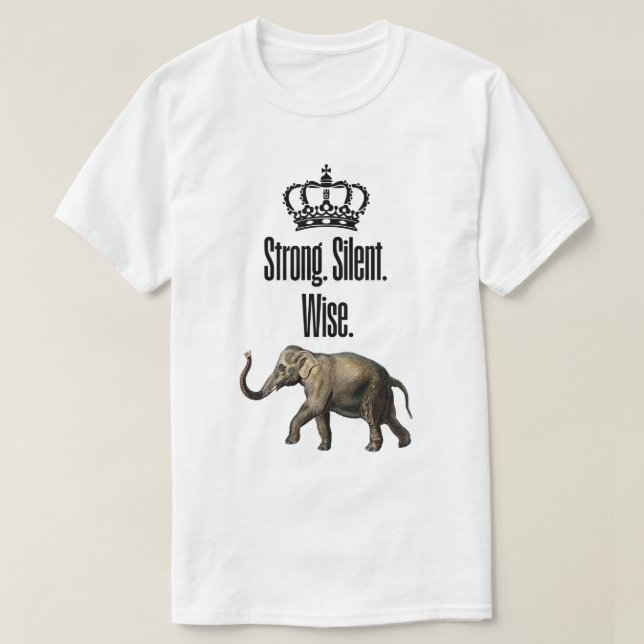 Stark. Tyst. Vis. T Shirt (Design framsida)