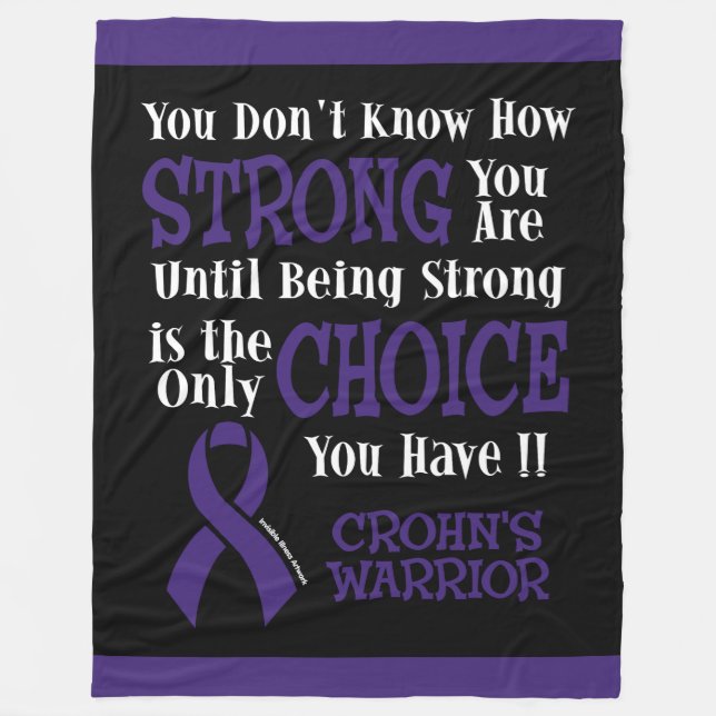 Stark/val... Crohns Fleece Blanket (Framsidan)