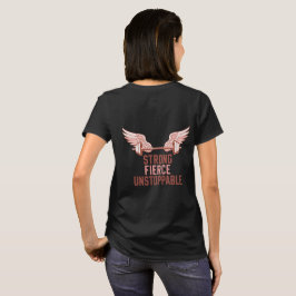 Stark Vild Ostoppbar Rosa Träningscitat T Shirt