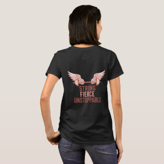 Stark Vild Ostoppbar Rosa Träningscitat T Shirt
