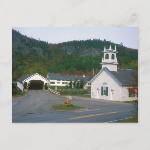 Stark Village New Hampshire Covered Bridge Vykort