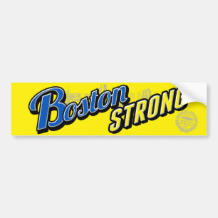 Stark visning för Boston stad Bildekal