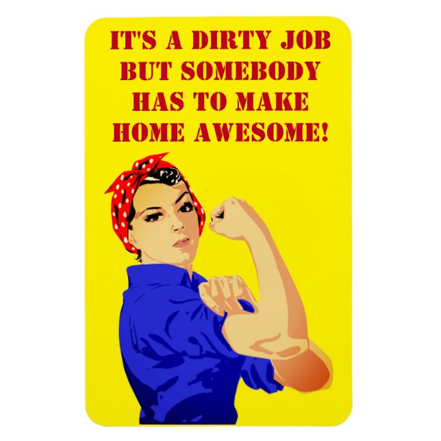 Stark Women Housework Inspiration Homemaker Magnet (Vertikal)
