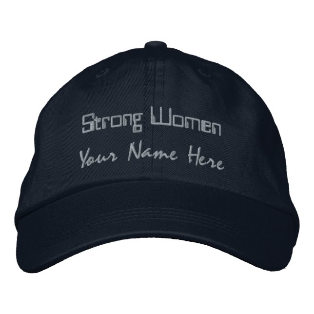 Stark Women Personlig Navy-Hat Snyggt Women's Broderad Keps (Framsida)
