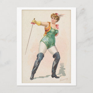 Stark Women Series #24: Fencer Vintage Vykort