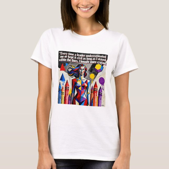 Stärka arbetsfrämjande kvinnors motståndskraft t shirt (Framsida)