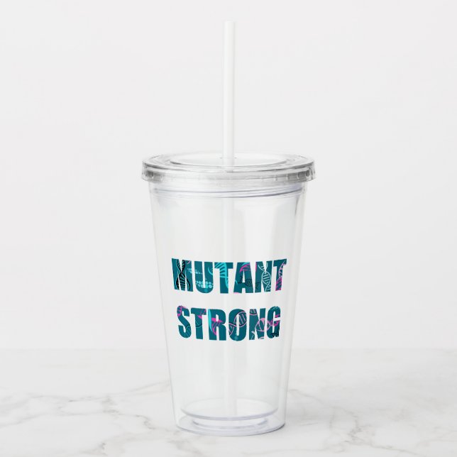 Starka DNA-brev för Mutant Take Away Mugg (Framsida)