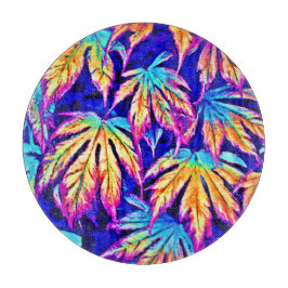 Starka färgstarka Löv Mönster