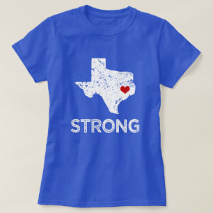 Starka Houston, kvinnor för orkanHarvey ordstäv T Shirt