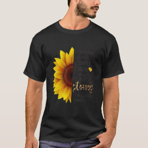 Starka kvinnor de går genom solros t shirt