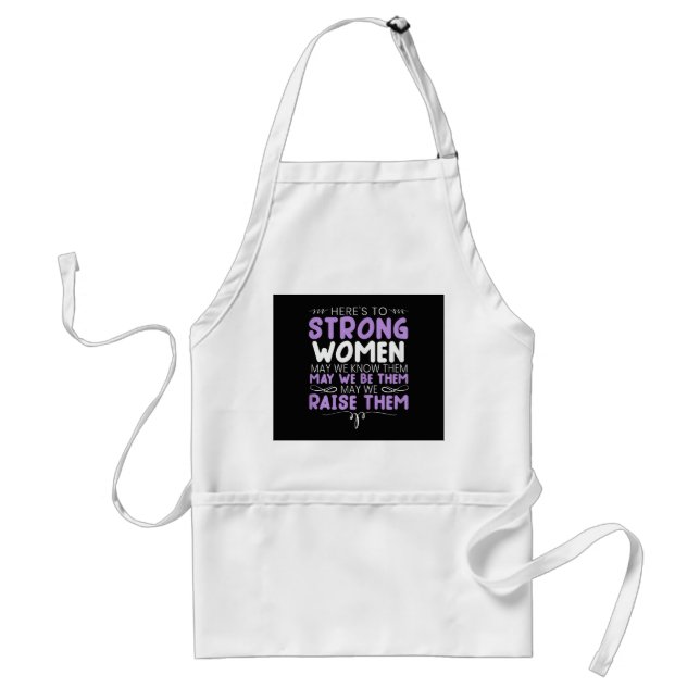 Starka Kvinnor Feminist Feminism Kvinnor Upp Jämst Förkläde (Framsidan)