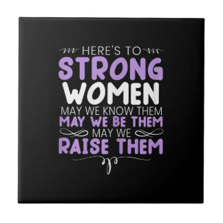 Starka Kvinnor Feminist Feminism Kvinnor Upp Jämst Kakelplatta