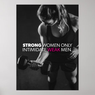 Starka kvinnor sporrar till Weak Manar Poster