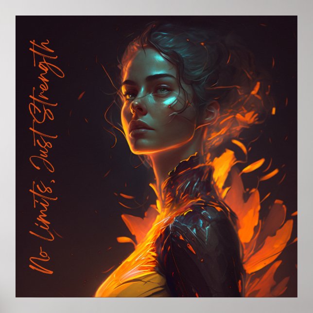 Starka kvinnor, stark värld - poster inspirerande (Framsidan)