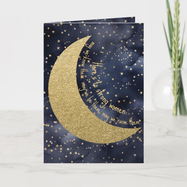 Starka kvinnor Starry Night Internationell Womens  Kort (Framsida)