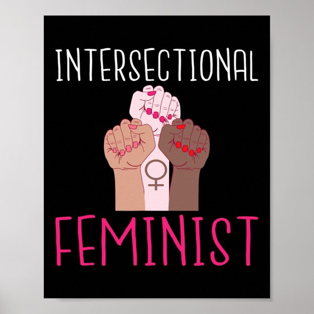 Starka kvinnor, tvärsnitt feminist poster (Framsidan)