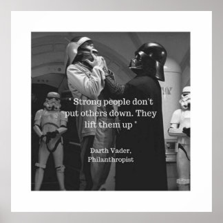 Starka människor kan inte sätta andra ner dem hiss poster