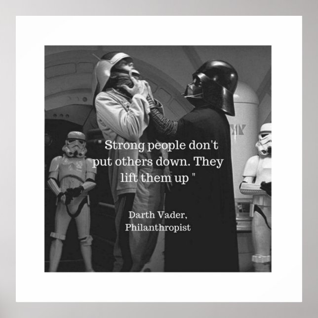 Starka människor kan inte sätta andra ner dem hiss poster (Framsidan)