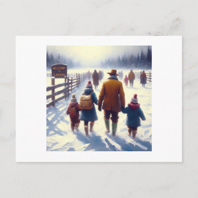 Starka och fria Kanada, med ordalydelse, kort (Framsida)